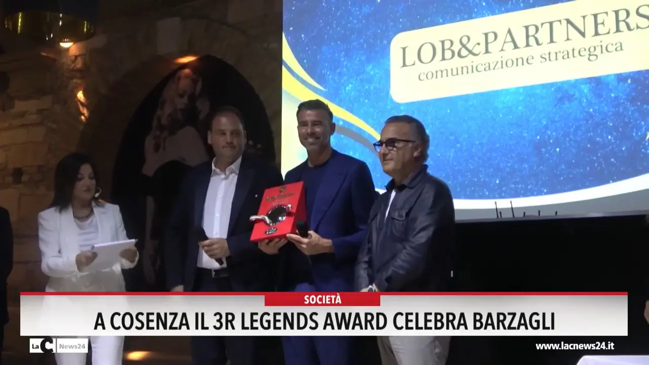 A Cosenza il 3R Legends Award celebra Barzagli
