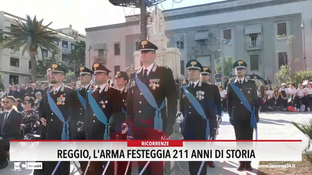 Reggio, l'arma festeggia 211 anni di storia