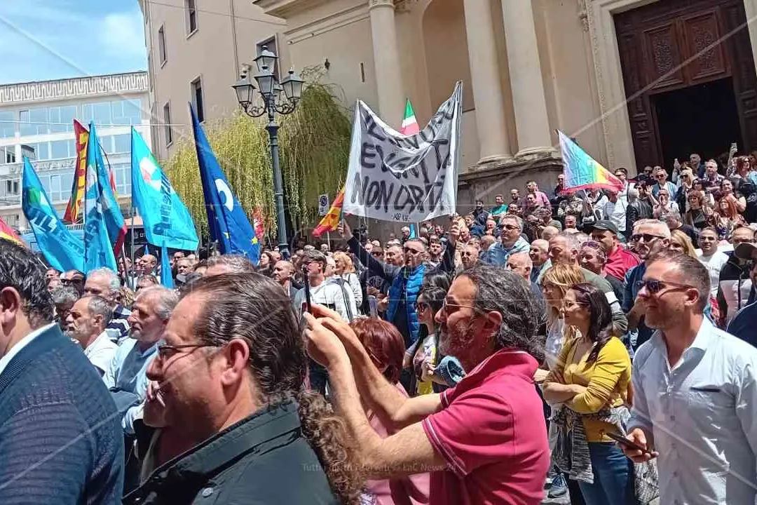 <p>Una protesta dei tirocinanti a Catanzaro (foto d&#39;archivio)</p>\\n