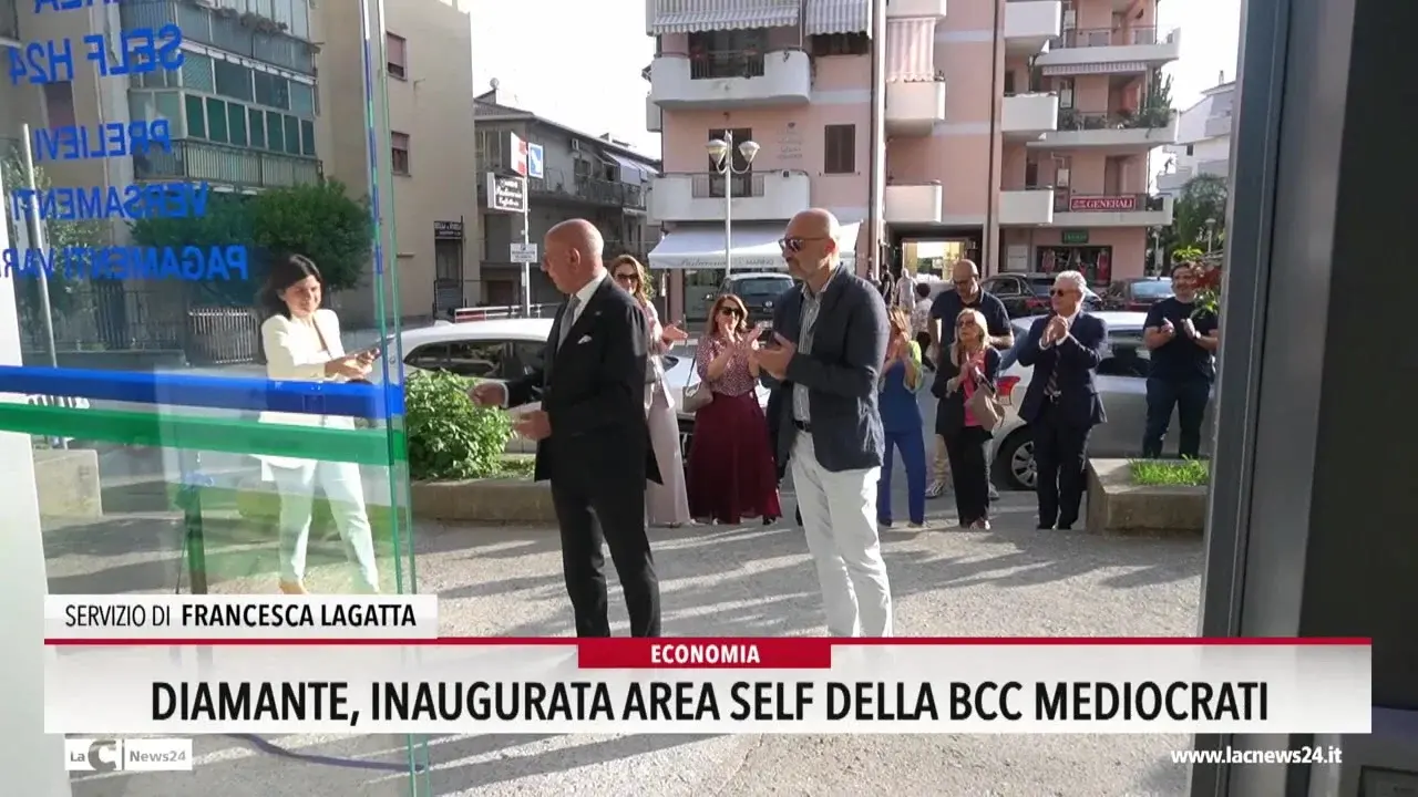 Diamante, inaugurata area self della Bcc Mediocrati