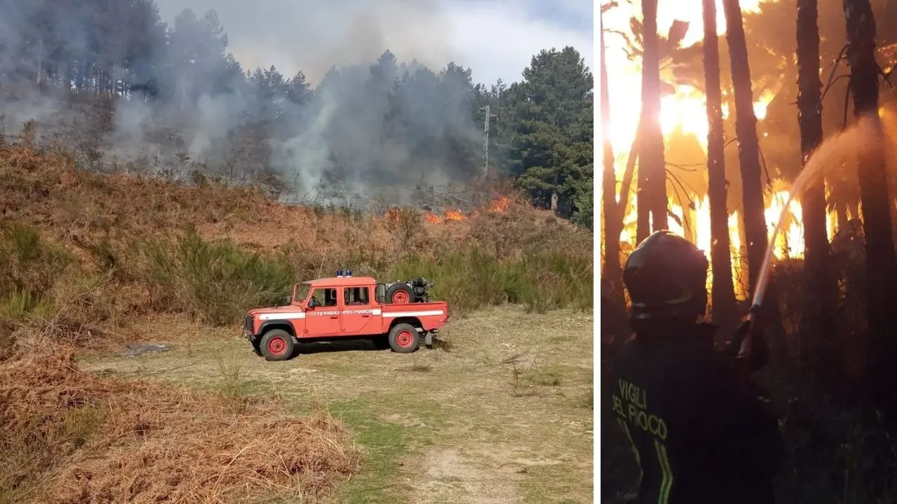 Primi caldi, primi incendi in Calabria: 55 interventi dei vigili del fuoco su tutta la regione. A Cassano evacuata una rsa\n
