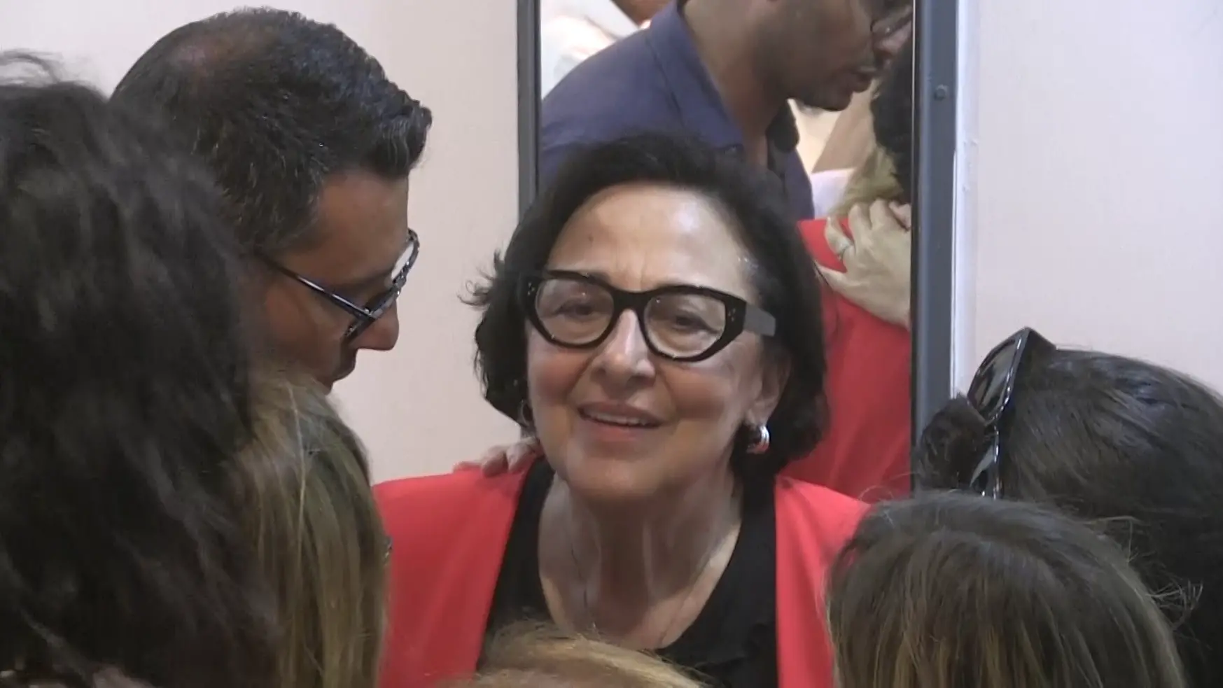 <p>Doris Lo Moro nella sua segreteria elettorale</p>\\n