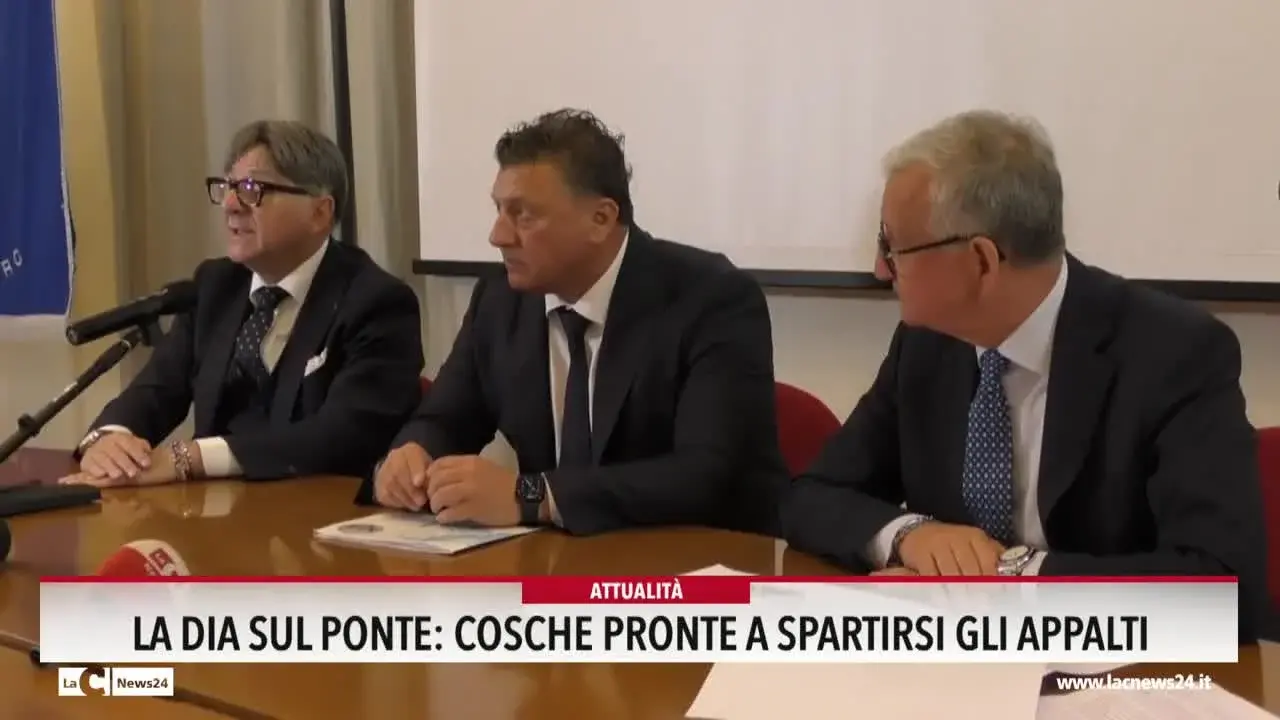 La Dia sul Ponte: «Cosche pronte a spartirsi gli appalti»