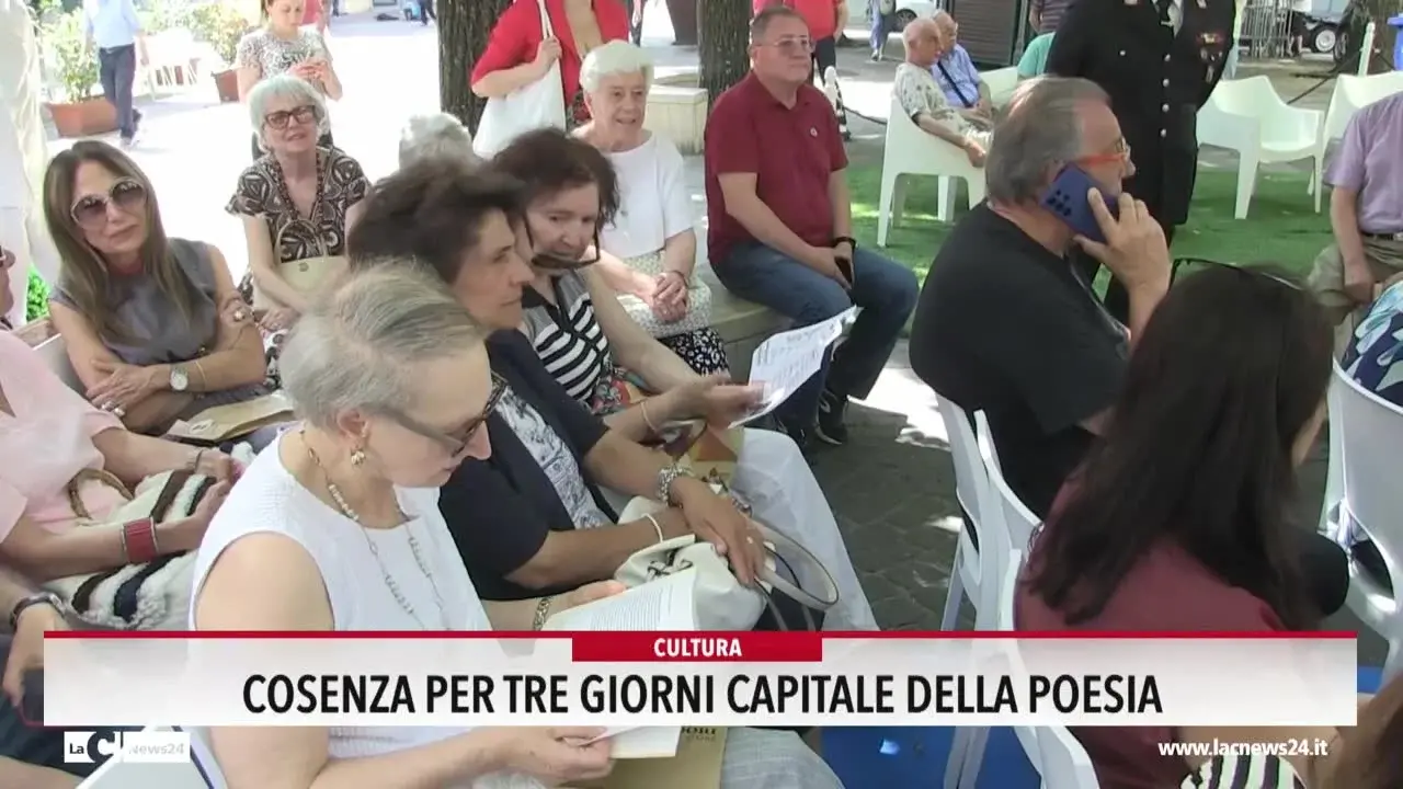 Cosenza per tre giorni capitale della poesia