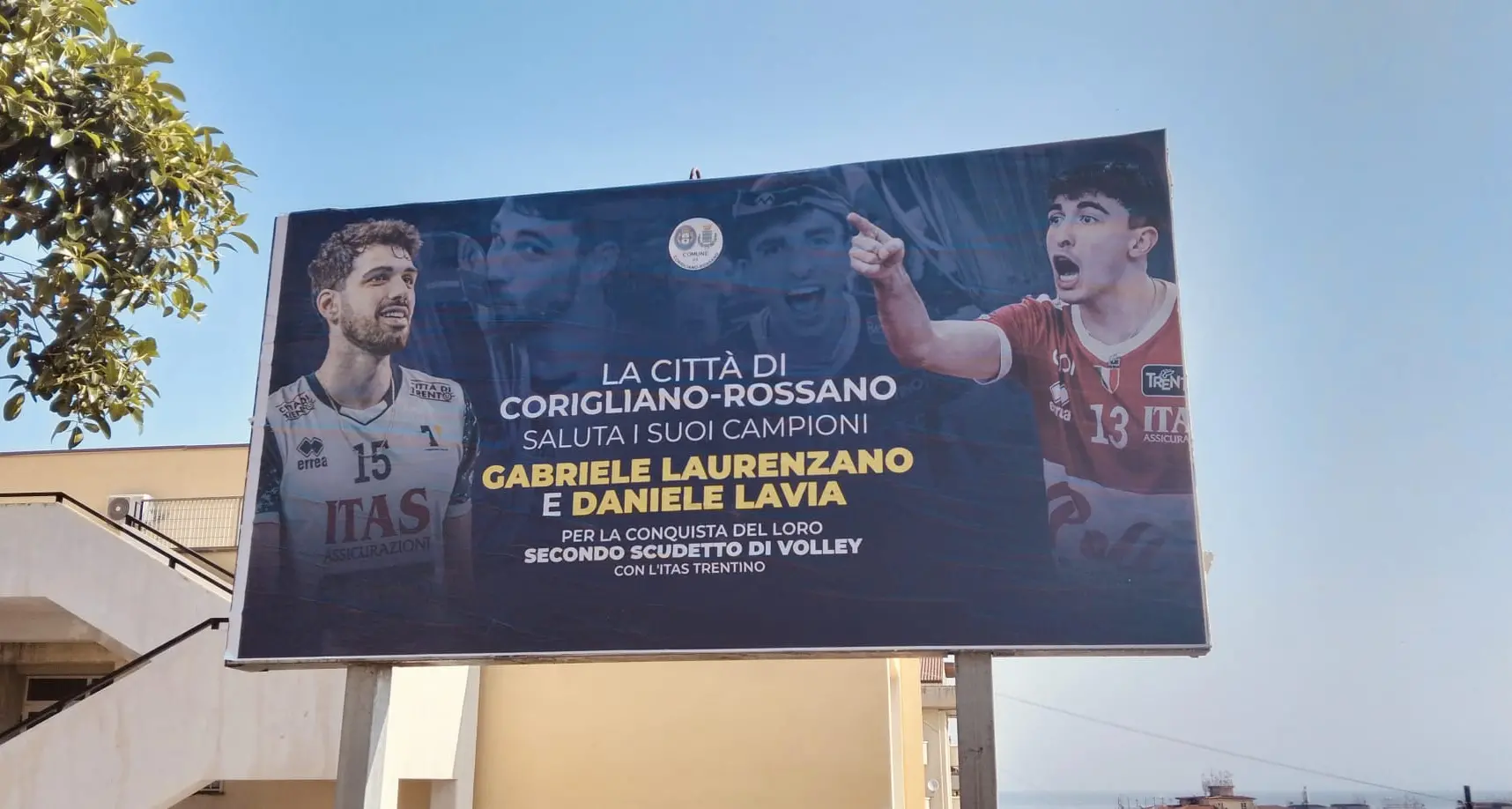 Lavia e Laurenzano celebrati a\u00A0Corigliano Rossano. Il club: «La Calabria è più vicina al Trentino grazie a Daniele e Gabriele»\n