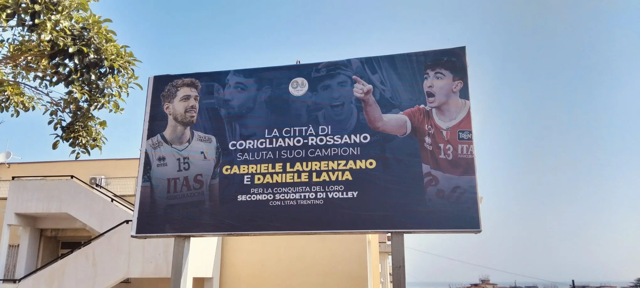 Lavia e Laurenzano celebrati a\u00A0Corigliano Rossano. Il club: «La Calabria è più vicina al Trentino grazie a Daniele e Gabriele»\n