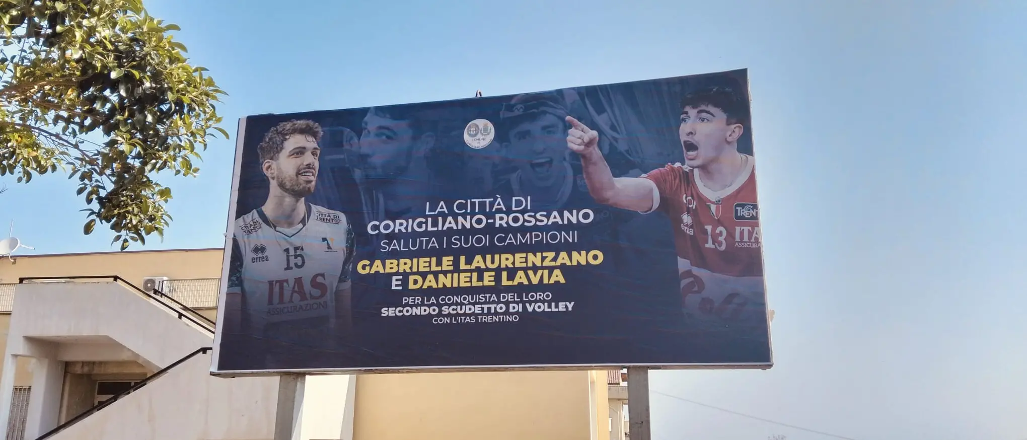 Lavia e Laurenzano celebrati a\u00A0Corigliano Rossano. Il club: «La Calabria è più vicina al Trentino grazie a Daniele e Gabriele»\n
