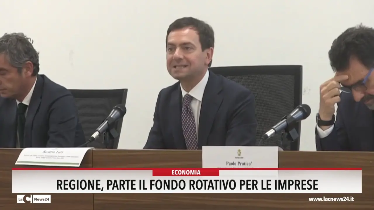 Regione, parte il fondo rotativo per le imprese