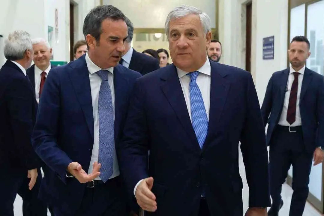 <p>Occhiuto e Tajani&nbsp;</p>\\n
