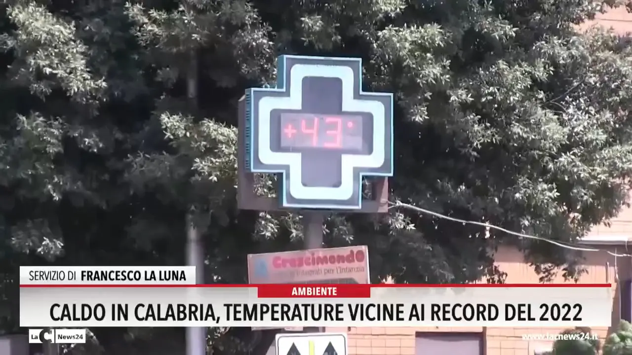 Caldo in Calabria, temperature vicine ai record del 2022