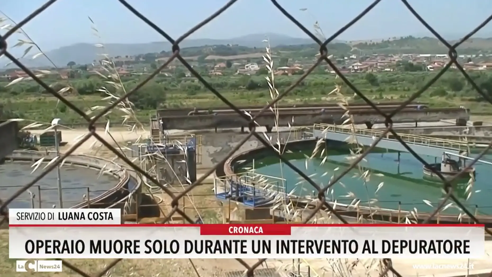 Operaio muore solo durante un intervento al depuratore
