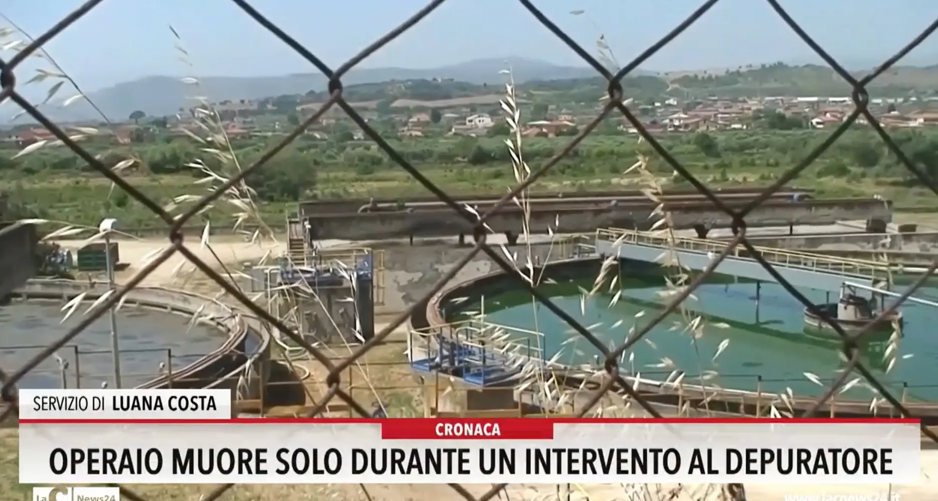 Operaio muore solo durante un intervento al depuratore