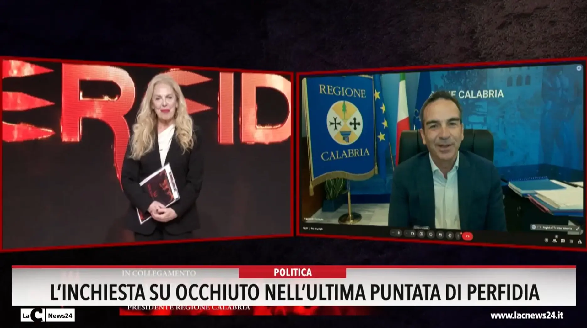 L'inchiesta su Occhiuto nell'ultima puntata di Perfidia