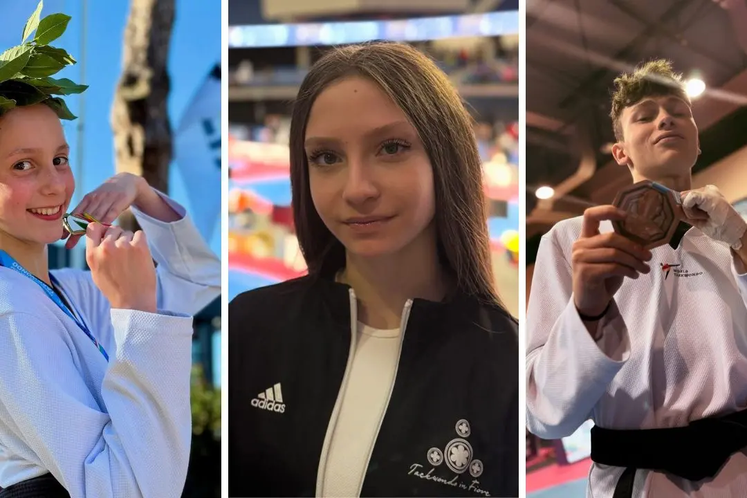Ilaria Nicoletti, Lorena Loria e Biagio Cariati (Taekwondo in Fiore)
