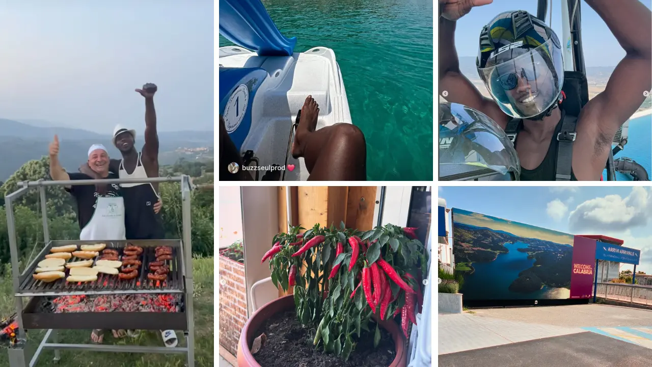 Grigliate e parapendio, mare e anguria: Keita Balde promuove la Calabria