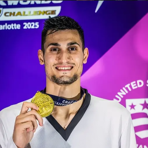 Simone Alessio trionfa a Charlotte: oro nei -80 kg al Grand Prix Challenge di taekwondo e qualificazione a Roma 2026