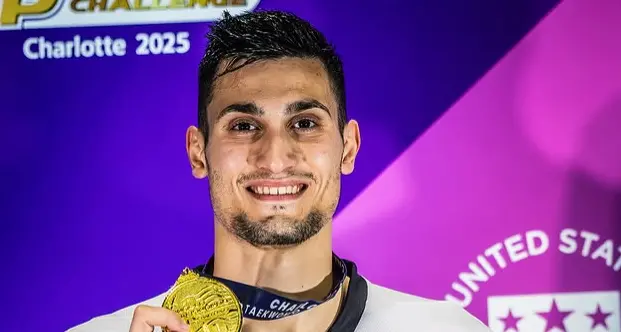Simone Alessio trionfa a Charlotte: oro nei -80 kg al Grand Prix Challenge di taekwondo e qualificazione a Roma 2026