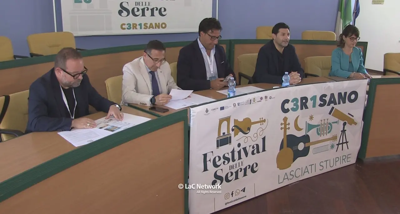 Cerisano presenta il Festival delle Serre 2025: attesi Paolo Fresu, Irene Grandi e Luca Barbarossa\n