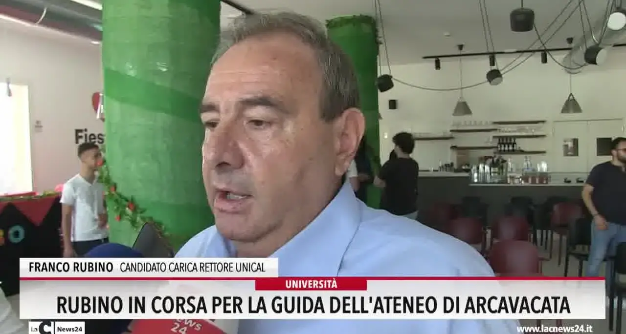 Rubino in corsa per la guida dell'ateneo di Arcavacata