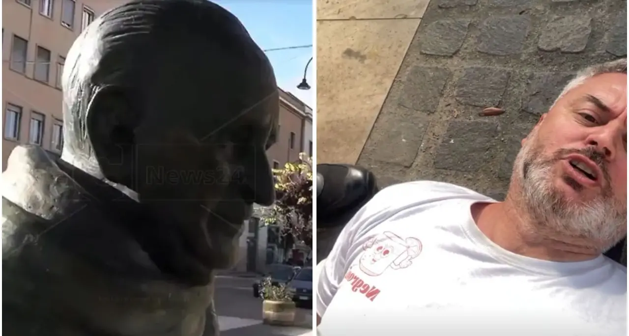 Cosenza, rimossa la statua di Giacomo Mancini: il nipote dell’ex sindaco protesta e denuncia il «furto» ai carabinieri\n
