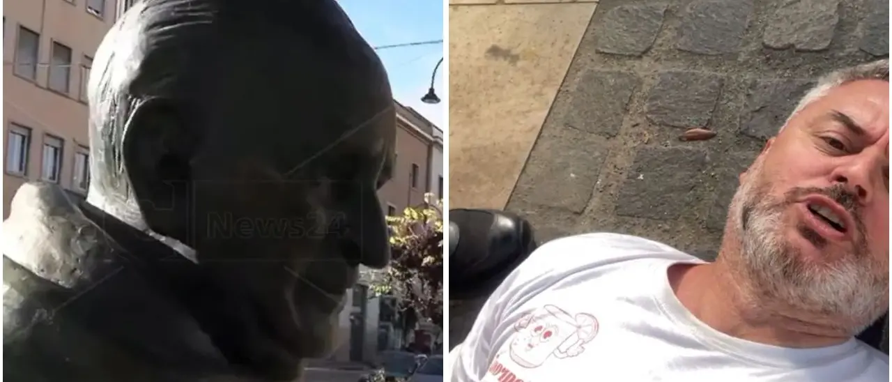 Cosenza, rimossa la statua di Giacomo Mancini: il nipote dell’ex sindaco protesta e denuncia il «furto» ai carabinieri\n