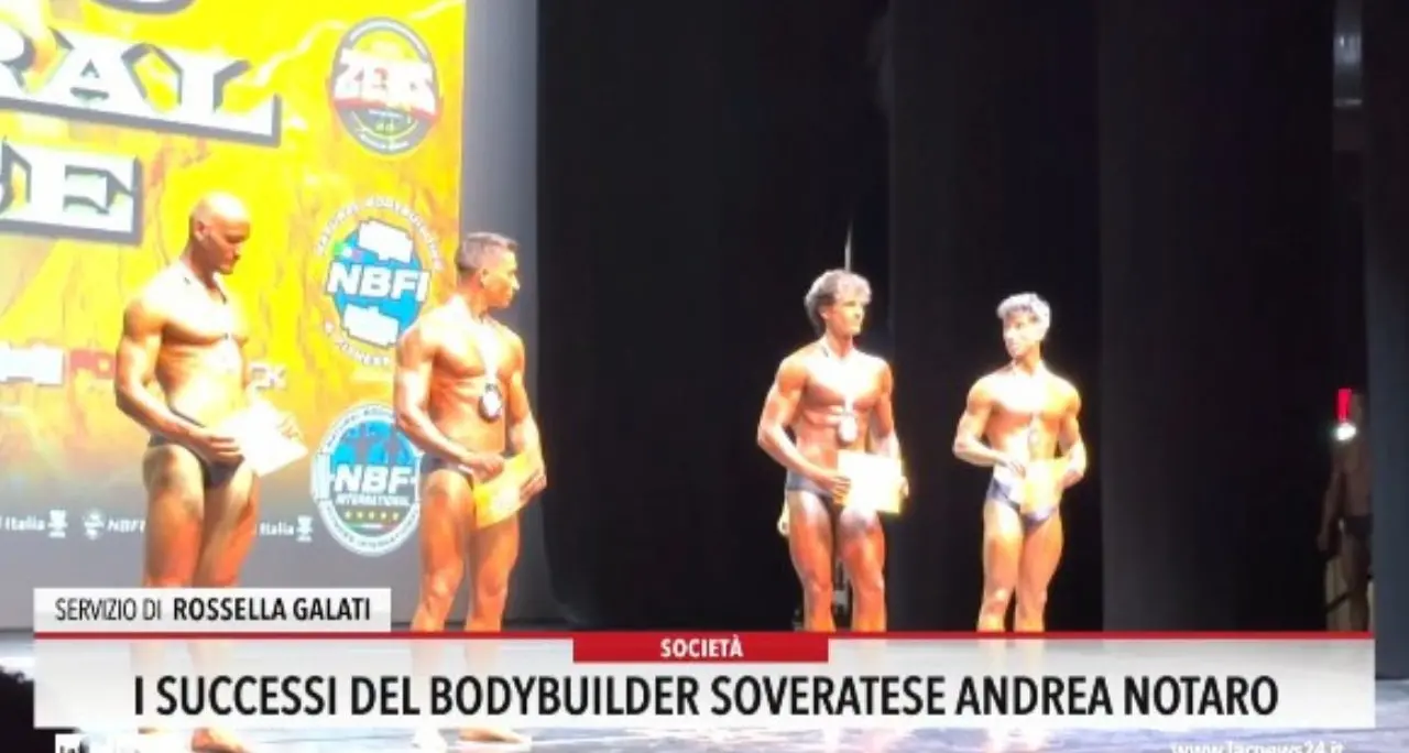 I successi del bodybuilder soveratese Andrea Notaro
