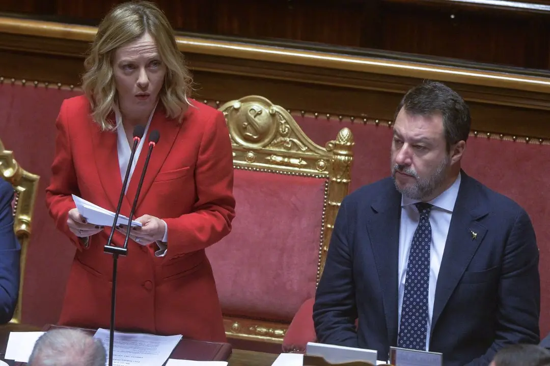 <p>Giorgia Meloni e Matteo Salvini</p>\\n