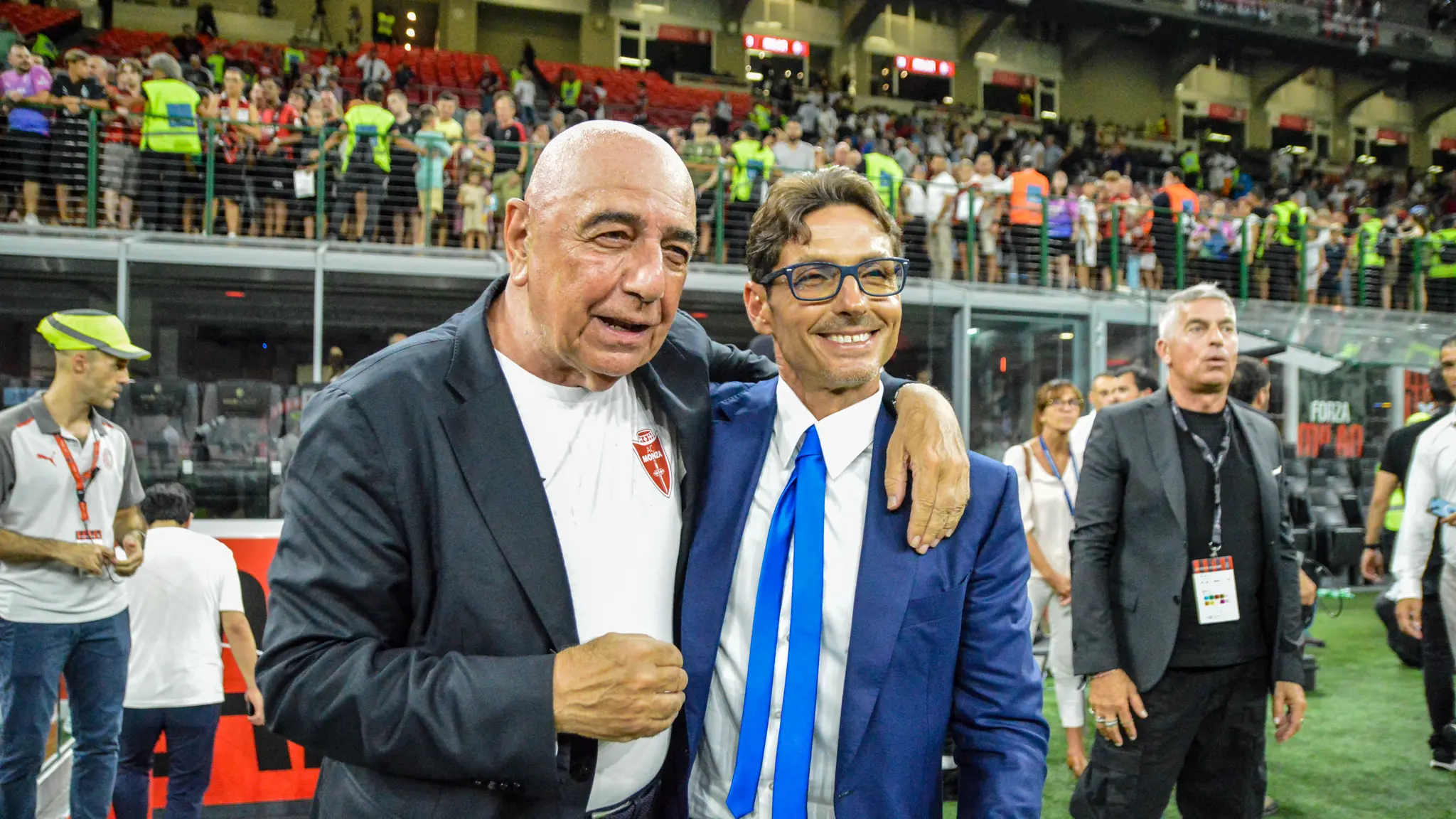 <p>Adriano Galliani e Piersilvio Berlusconi</p>\\n
