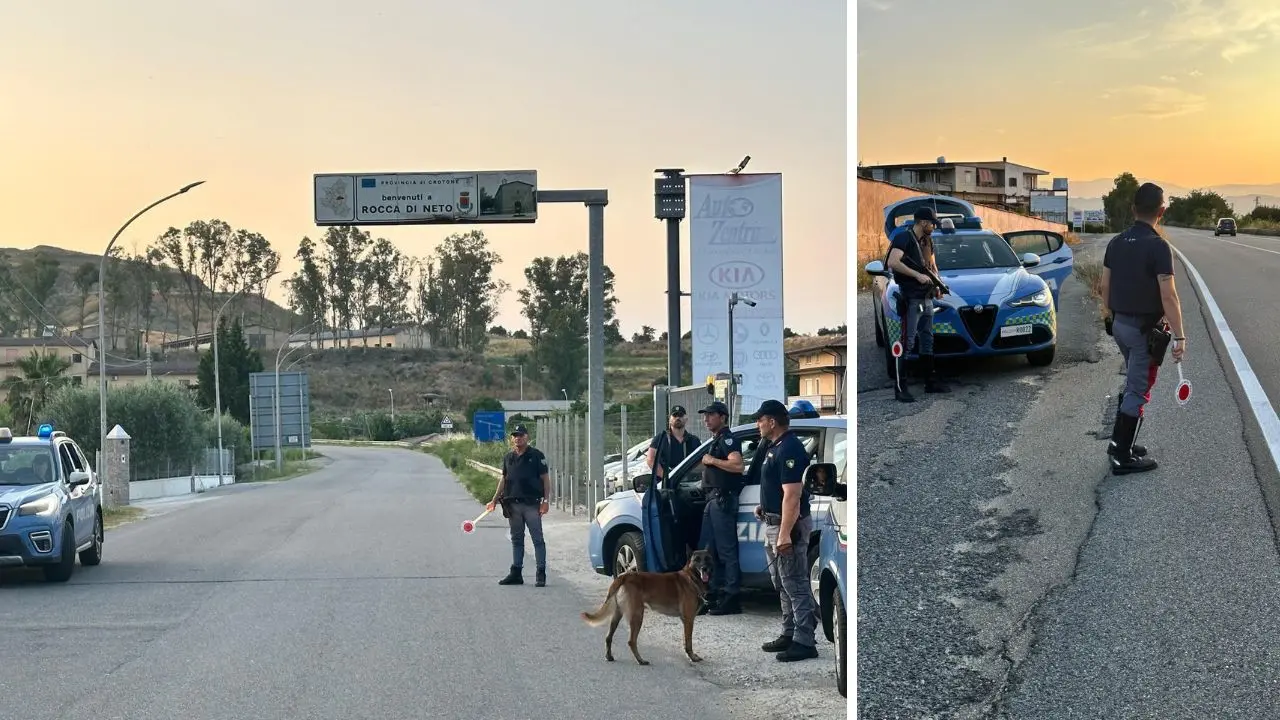 Controlli straordinari della polizia nel Crotonese: numerose sanzioni\n