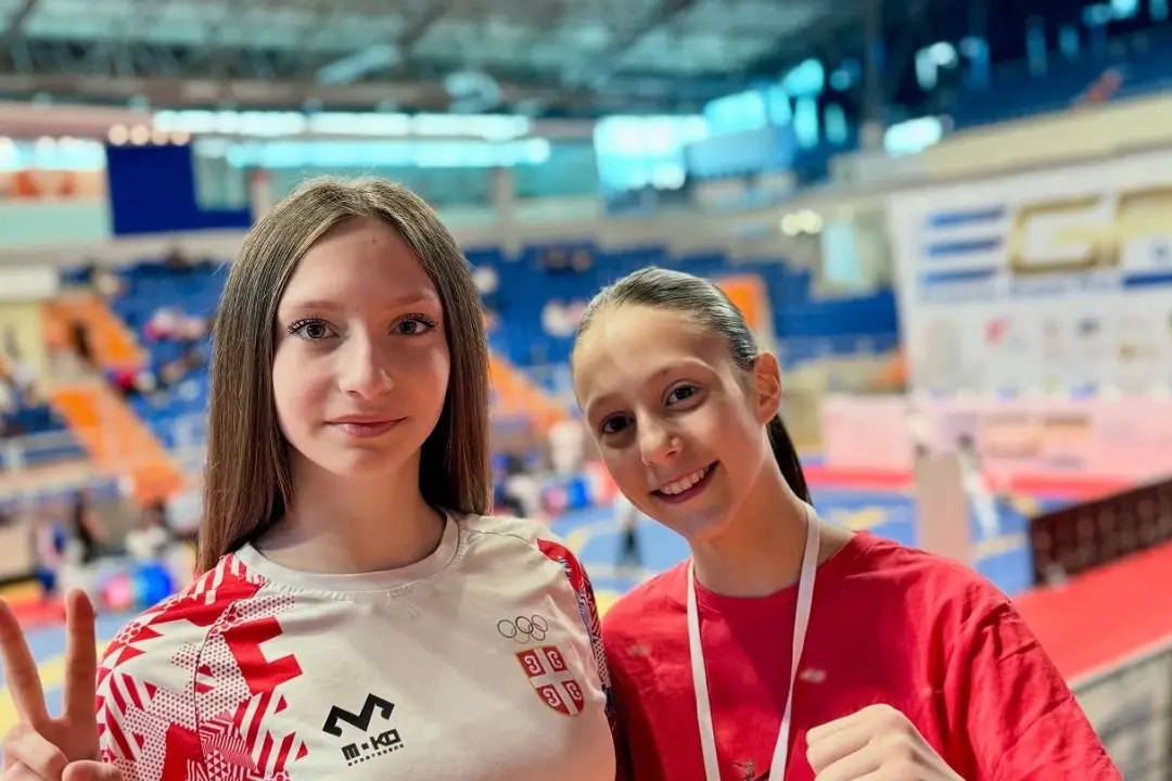 Lorena Loria e Ilaria Nicoletti (Taekwondo in Fiore) in Serbia