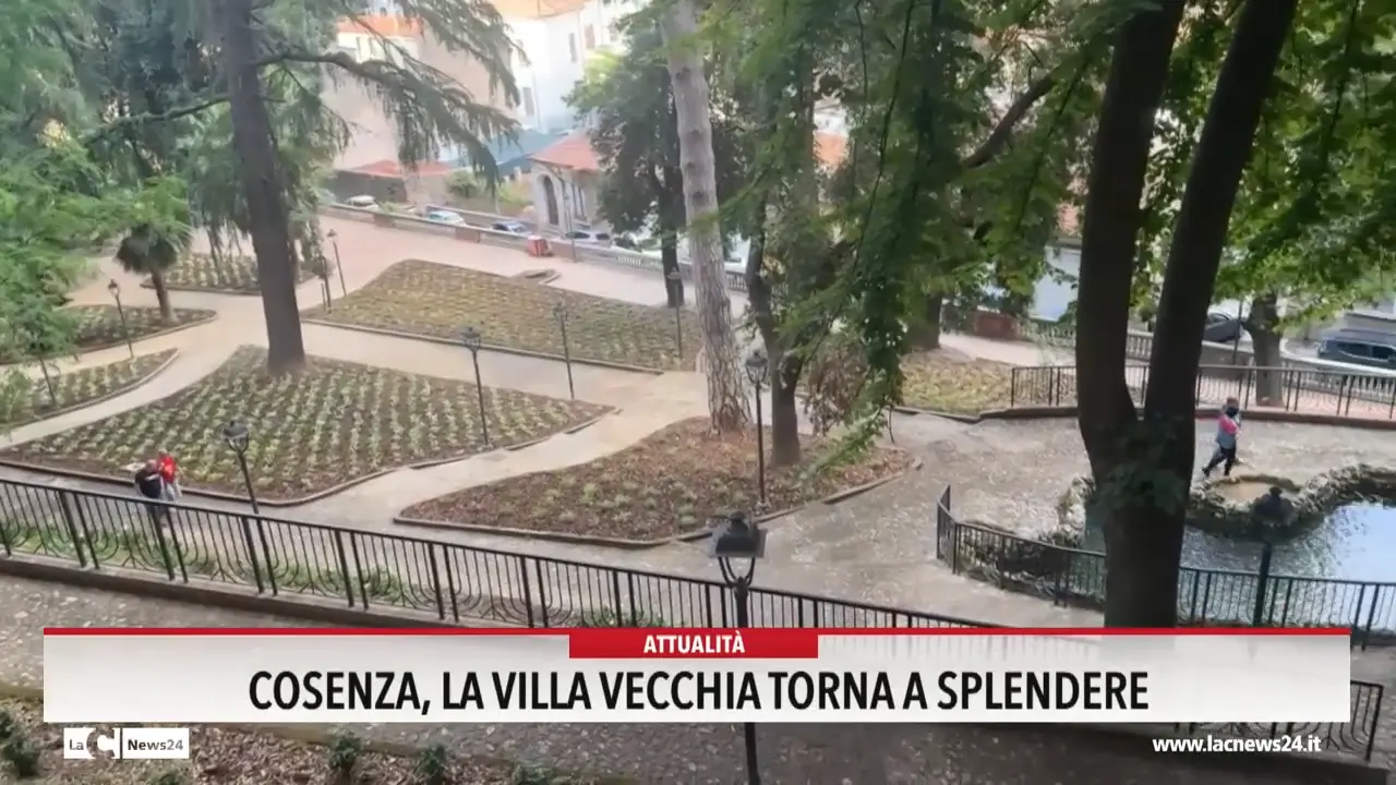 Cosenza, la Villa Vecchia torna a splendere