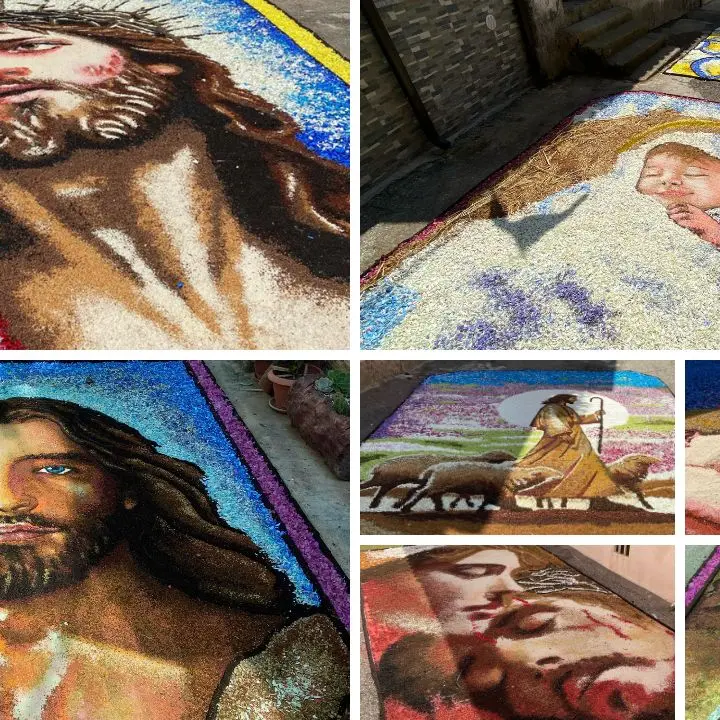 Un grande tappeto di petali e arte: a Potenzoni viaggio nella fede con l’Infiorata