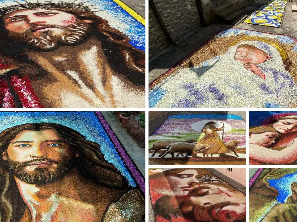 Un grande tappeto di petali e arte: a Potenzoni viaggio nella fede con l’Infiorata – Foto