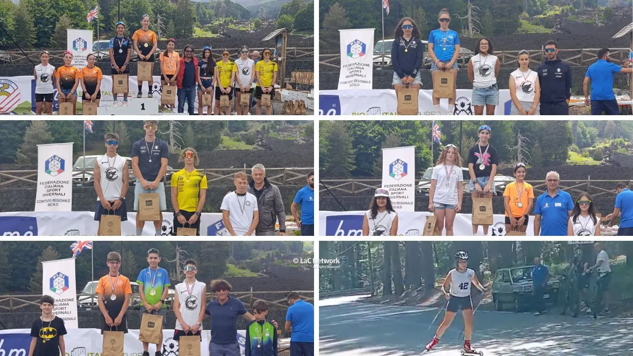 Skiroll, medaglie e piazzamenti per gli atleti calabresi ai Campionati Italiani Assoluti in Sicilia\n