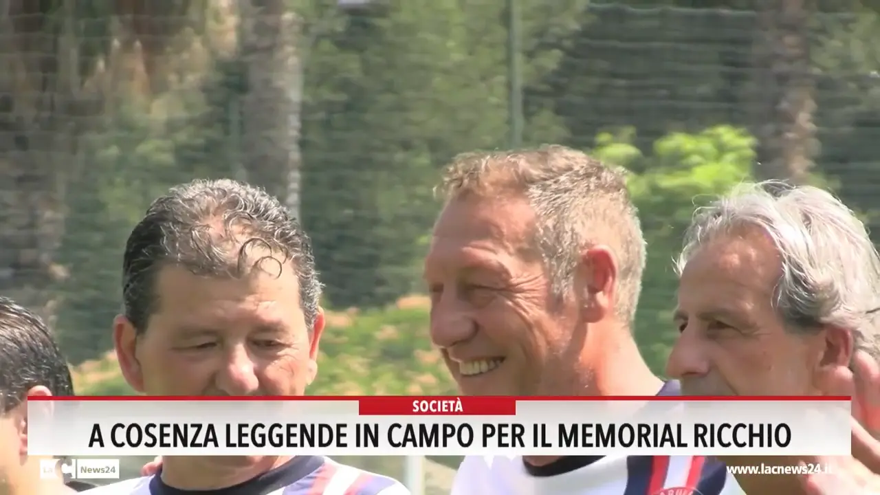 A Cosenza leggende in campo per il memorial Ricchio