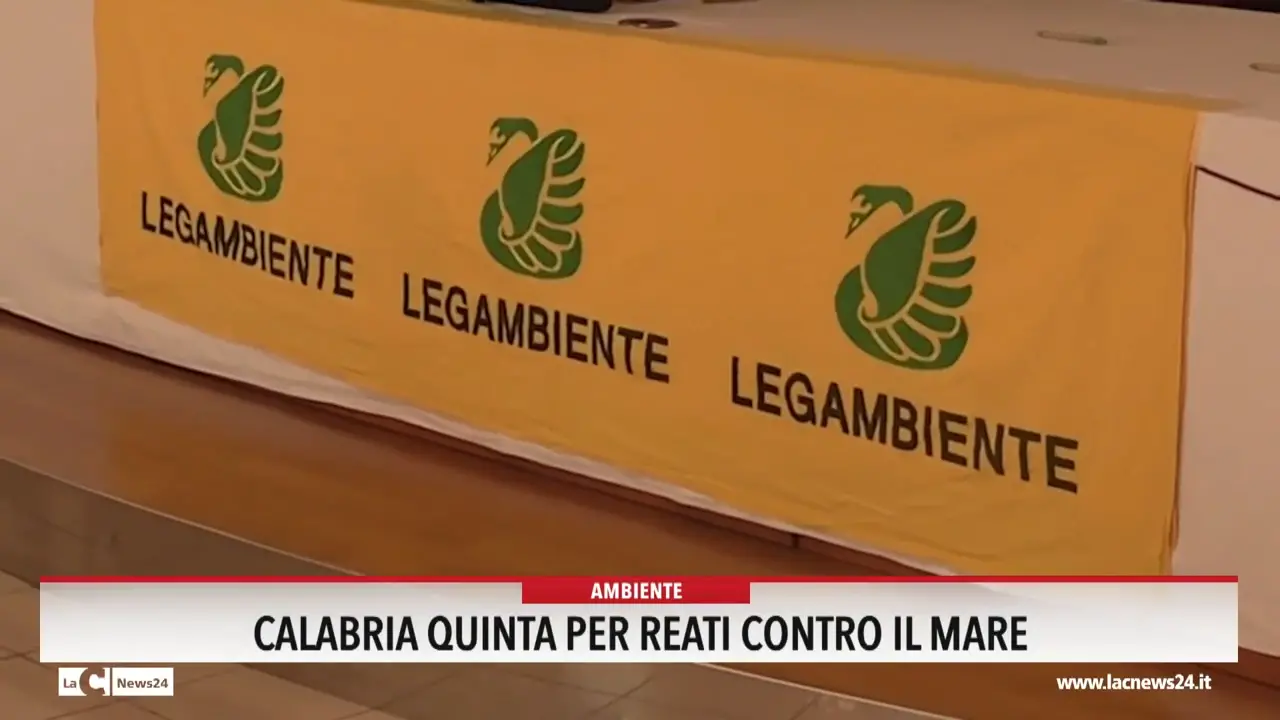 Calabria quinta per reati contro il mare