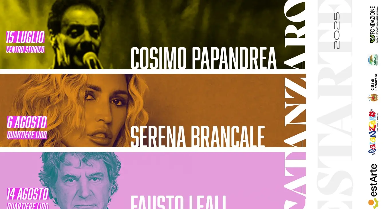 Rassegna EstArte a Catanzaro: Brancale, Papandrea e Leali i primi nomi dell’estate\n
