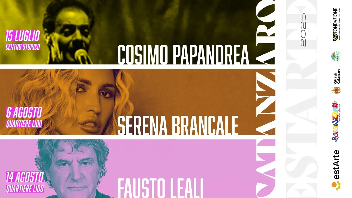 Rassegna EstArte a Catanzaro: Brancale, Papandrea e Leali i primi nomi dell’estate\n