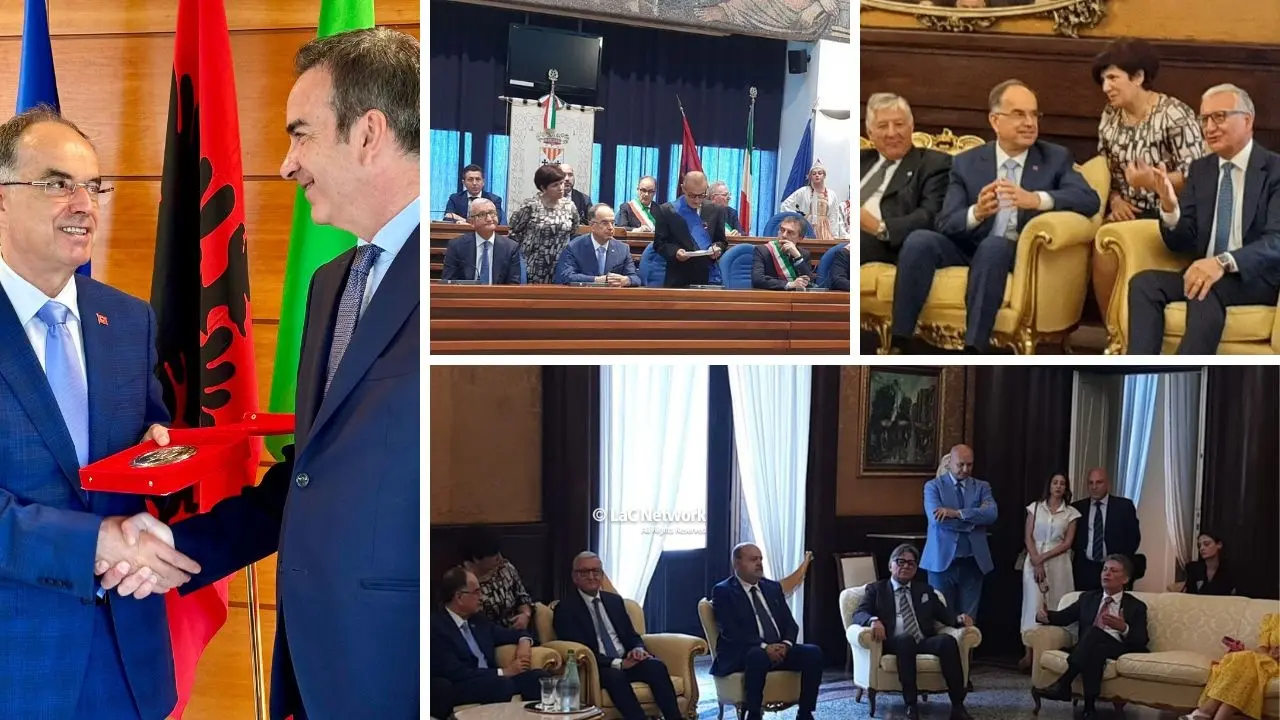Il presidente albanese Begaj in Calabria, Occhiuto: «Rapporto solido fondato su radici profonde»\n