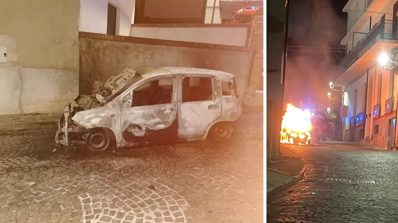 Notte di fuoco a San Giovanni di Gerace, incendiata l’auto di un ingegnere: indagini in corso\n