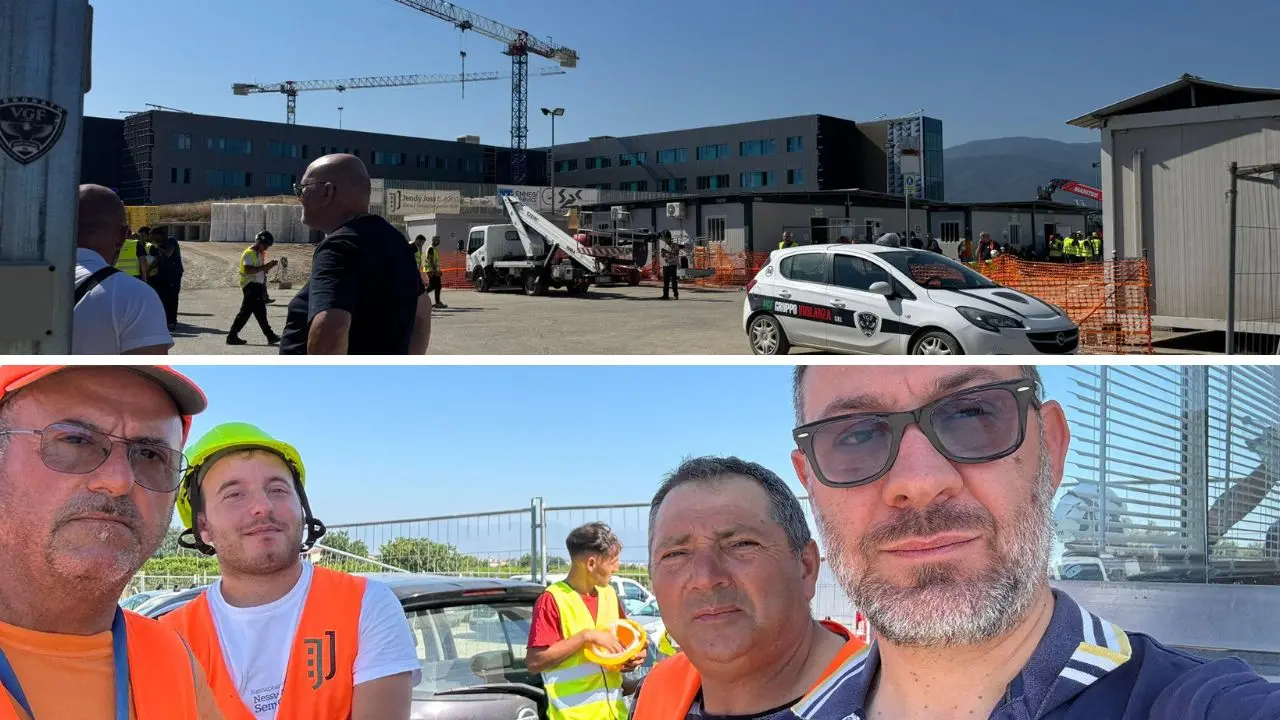 Incendio al cantiere dell’ospedale Sibaritide, De Lorenzo (Fillea Cgil): «Nessun ferito grave ma si faccia luce su questi episodi»\n