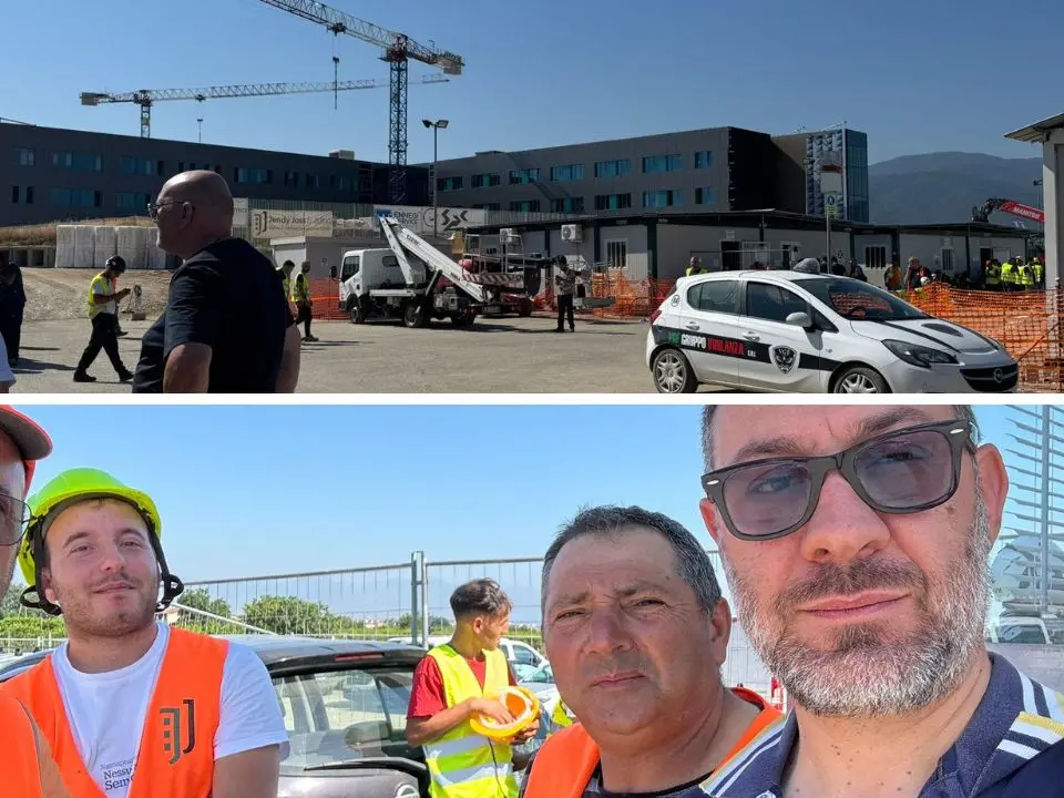 Incendio al cantiere dell’ospedale Sibaritide, De Lorenzo (Fillea Cgil): «Nessun ferito grave ma si faccia luce su questi episodi»