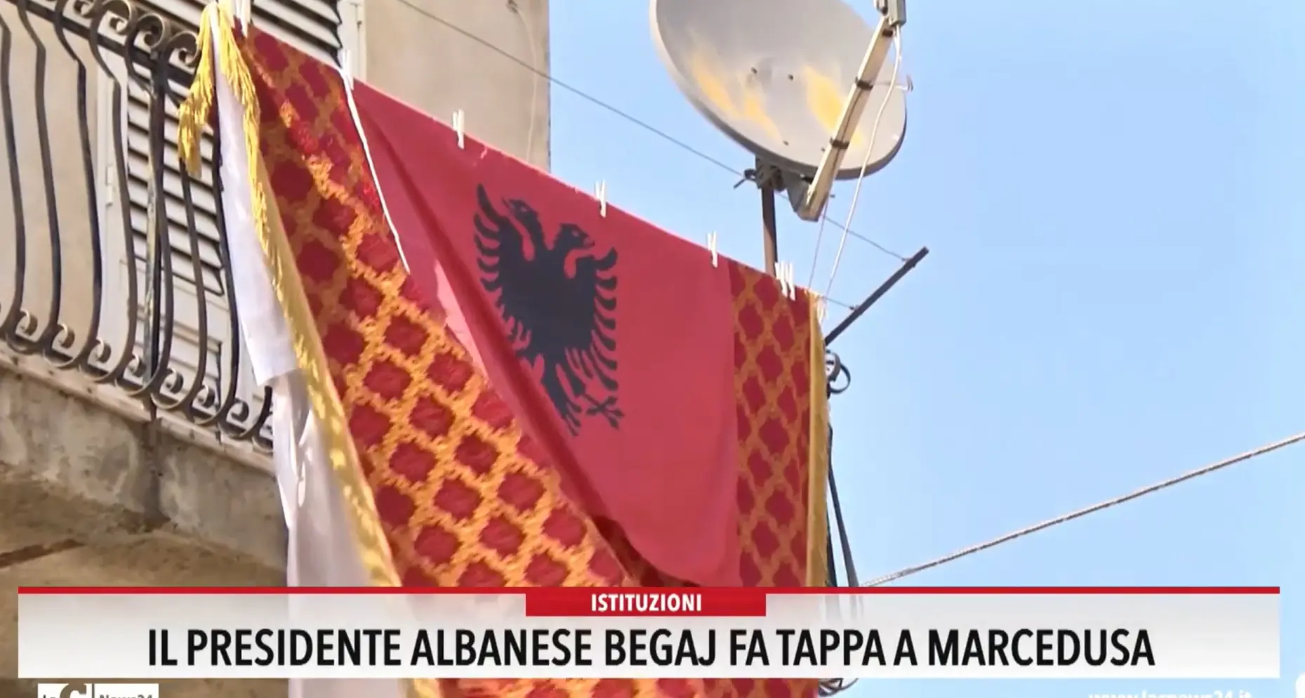 Il presidente Albanese Begaj fa tappa a Marcedusa