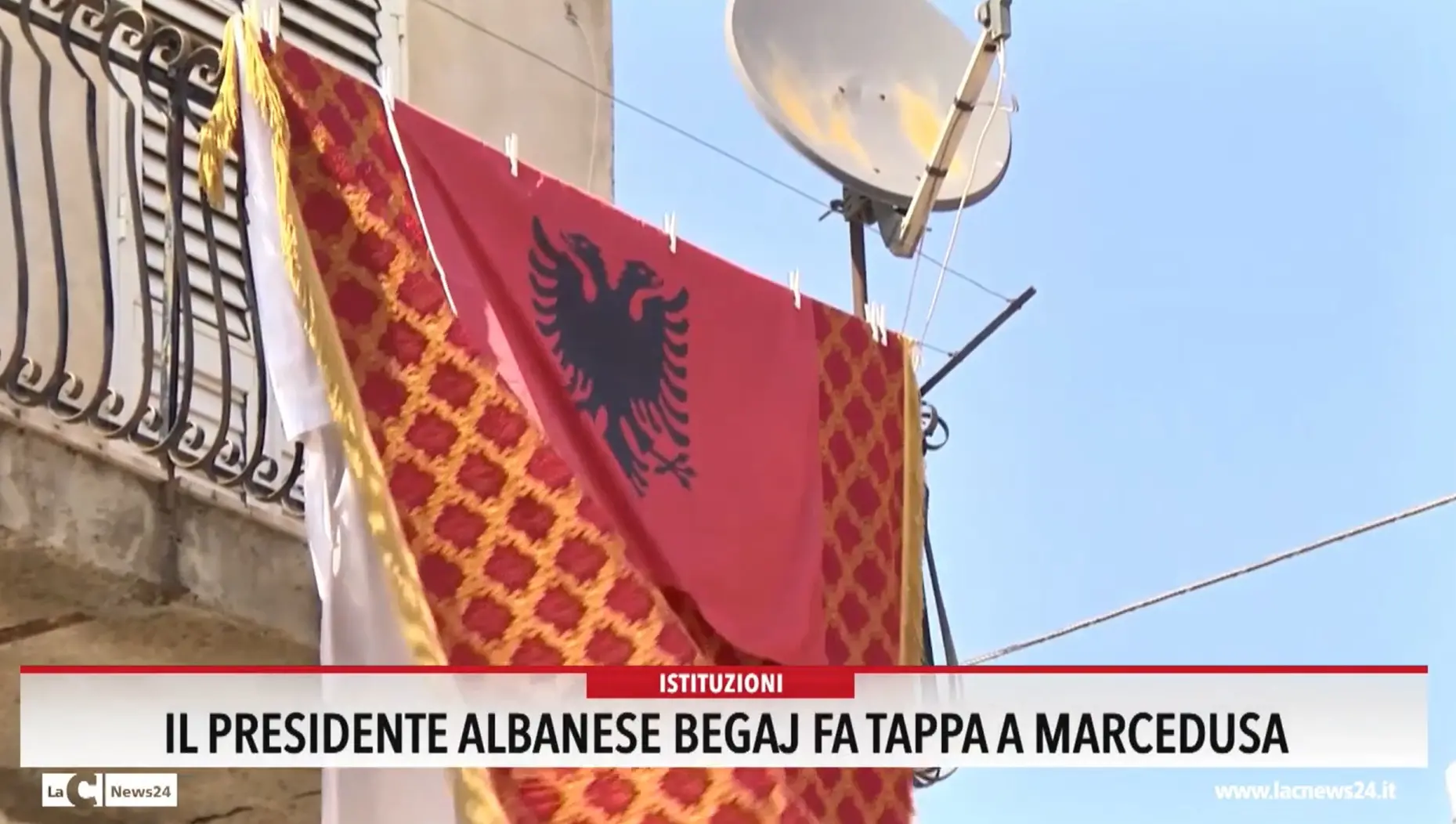 Il presidente Albanese Begaj fa tappa a Marcedusa