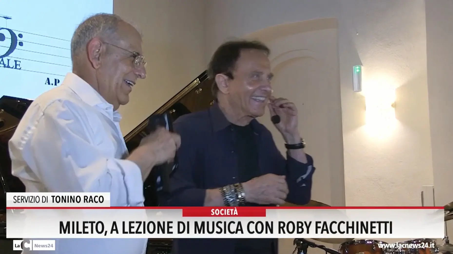 A Mileto lezione di musica con Roby Facchinetti
