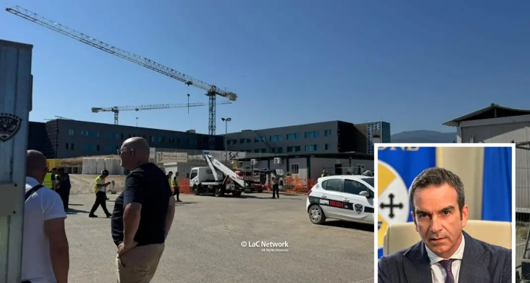 Incendi nei cantieri dell’ospedale della Sibaritide, Occhiuto: «La Calabria perbene non tollera più minacce e sopraffazioni»\n