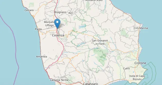 Scossa di terremoto nella notte a Cosenza: epicentro e magnitudo