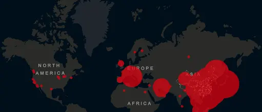 Coronavirus, i contagi nel mondo. Bassa la percentuale di mortalità