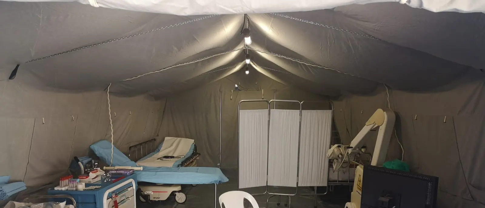 Le nuove direttive per i P.S. della Provincia: all'interno della tenda medica