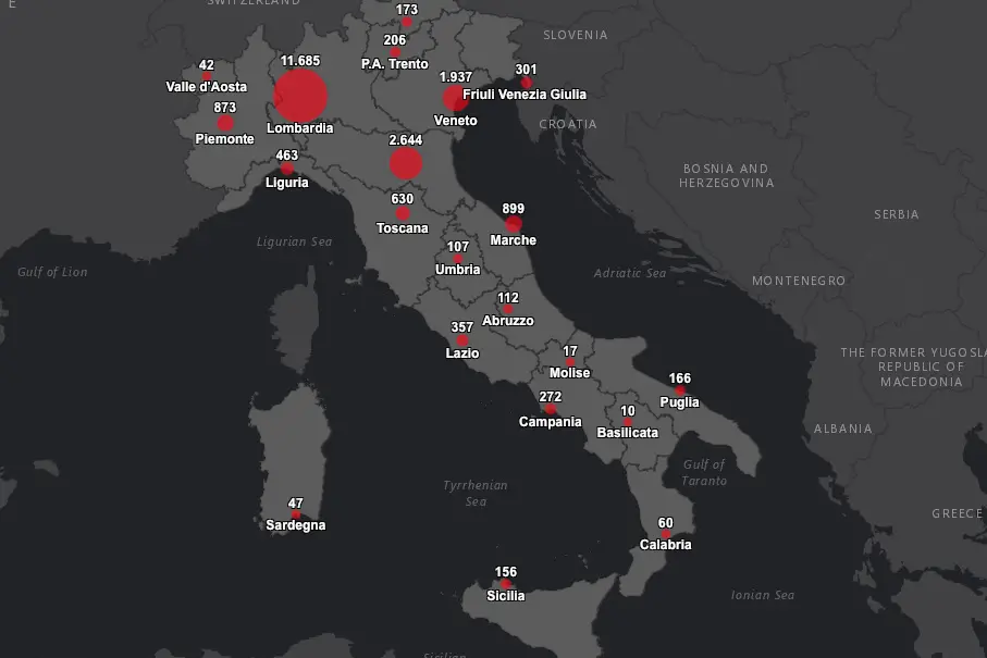In Calabria 60 casi di coronavirus: peggiora la situazione a Cosenza